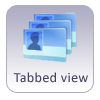 Tabbed view for fast navigation